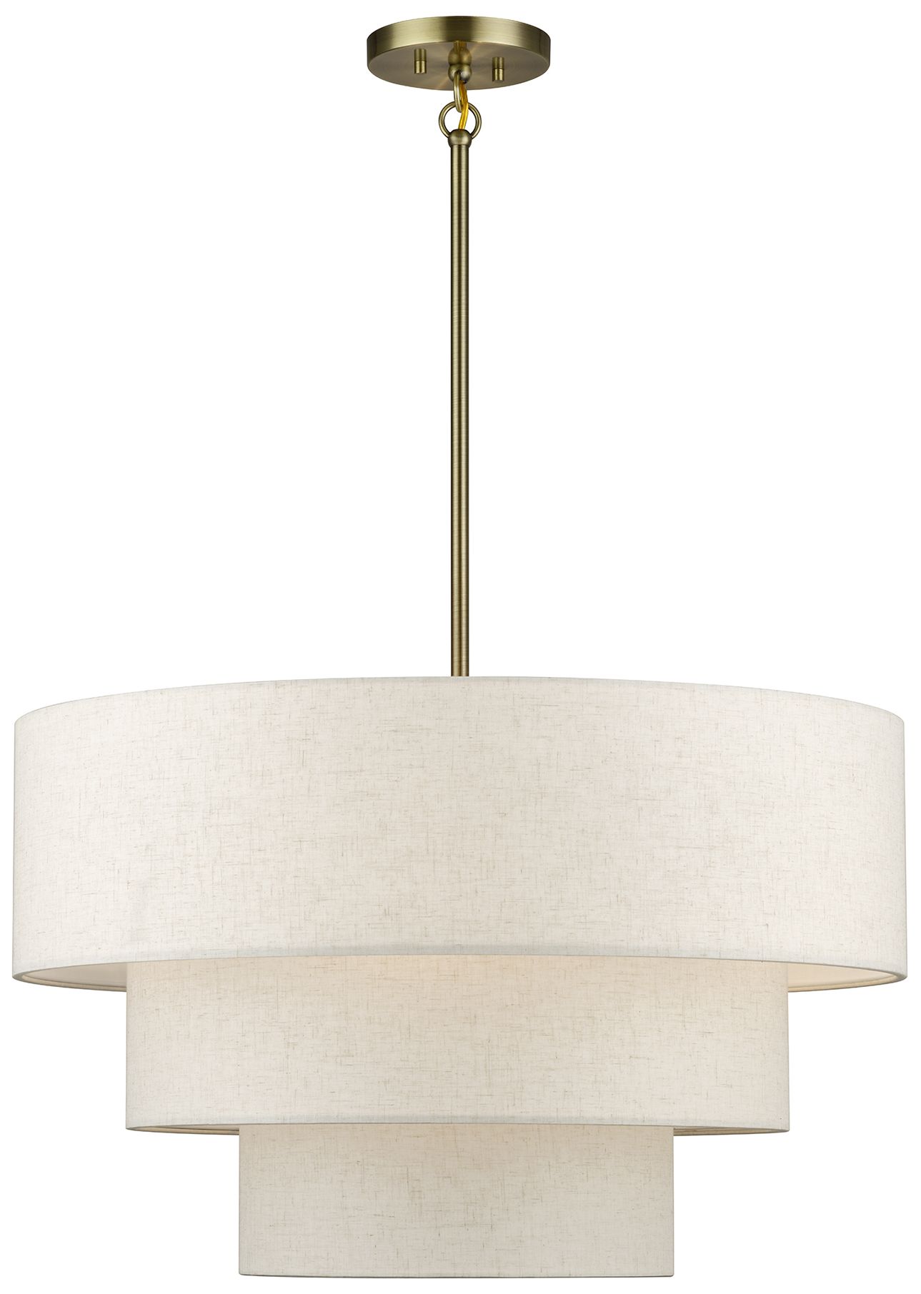 Manorwood 5 Light Antique Brass Medium Pendant Chandelier