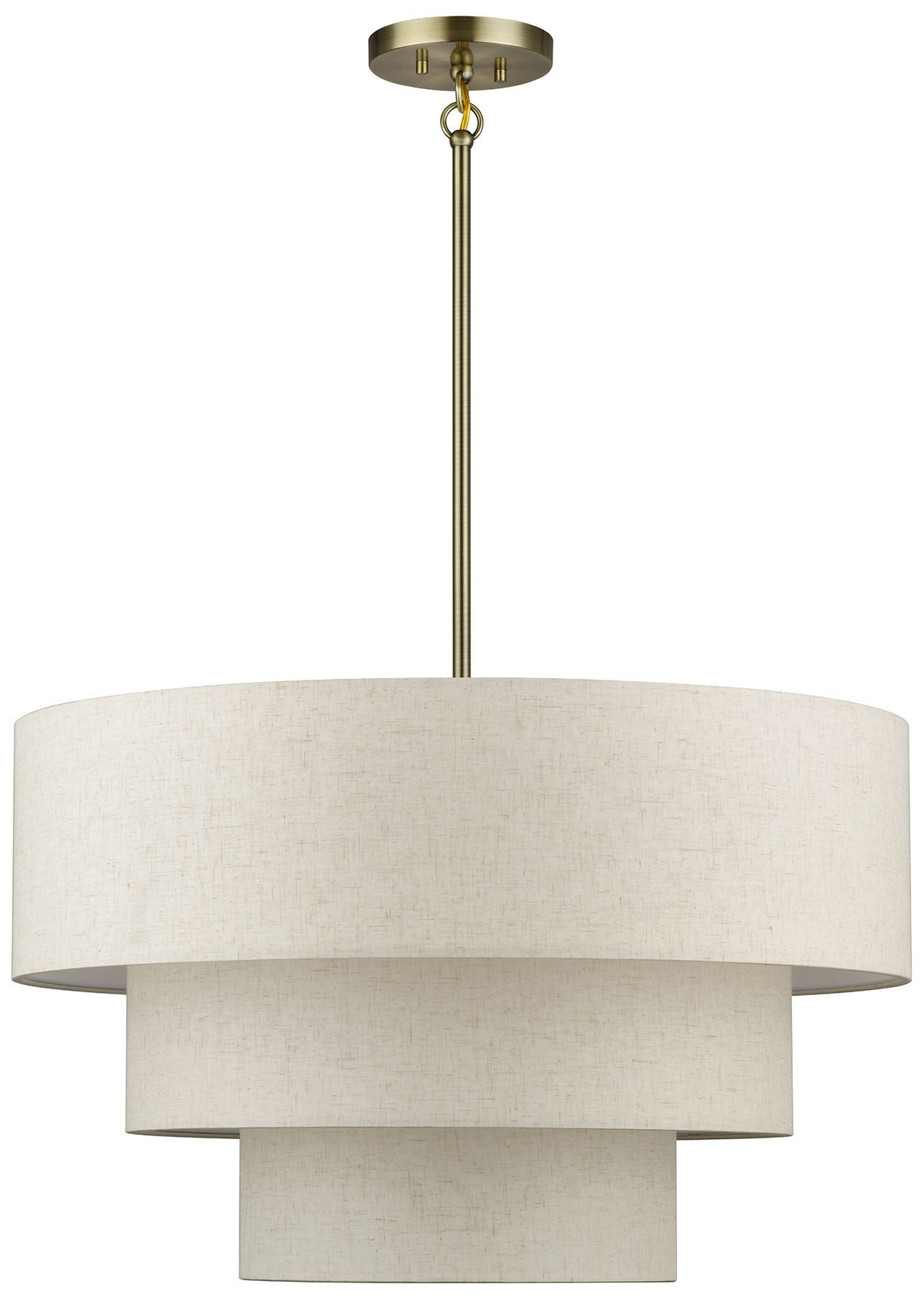 Image 3 Manorwood 5 Light Antique Brass Medium Pendant Chandelier more views