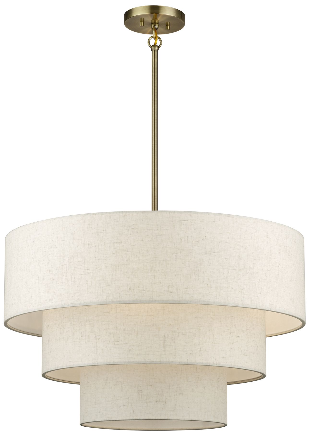 Image 4 Manorwood 5 Light Antique Brass Medium Pendant Chandelier more views
