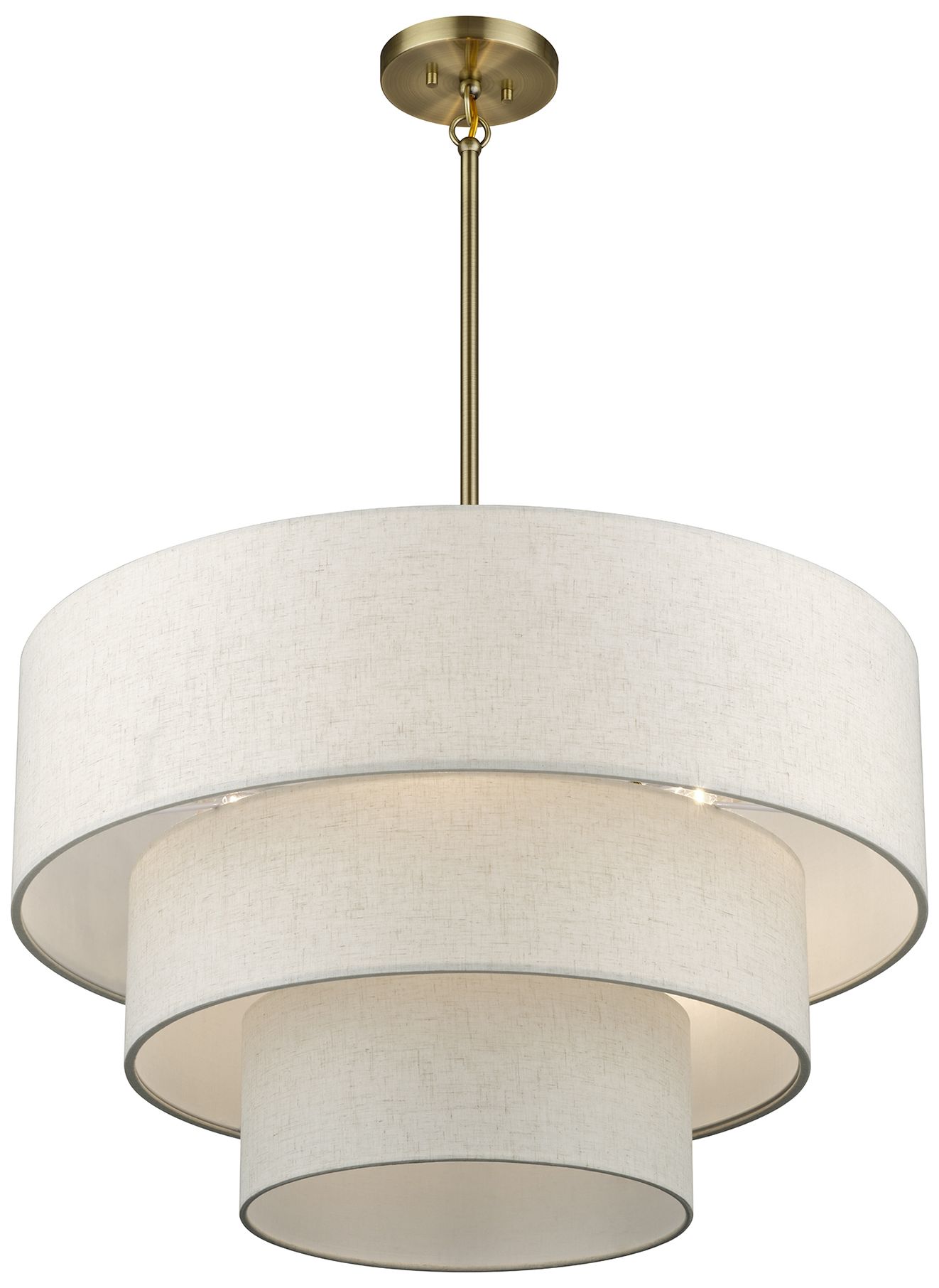 Image 5 Manorwood 5 Light Antique Brass Medium Pendant Chandelier more views