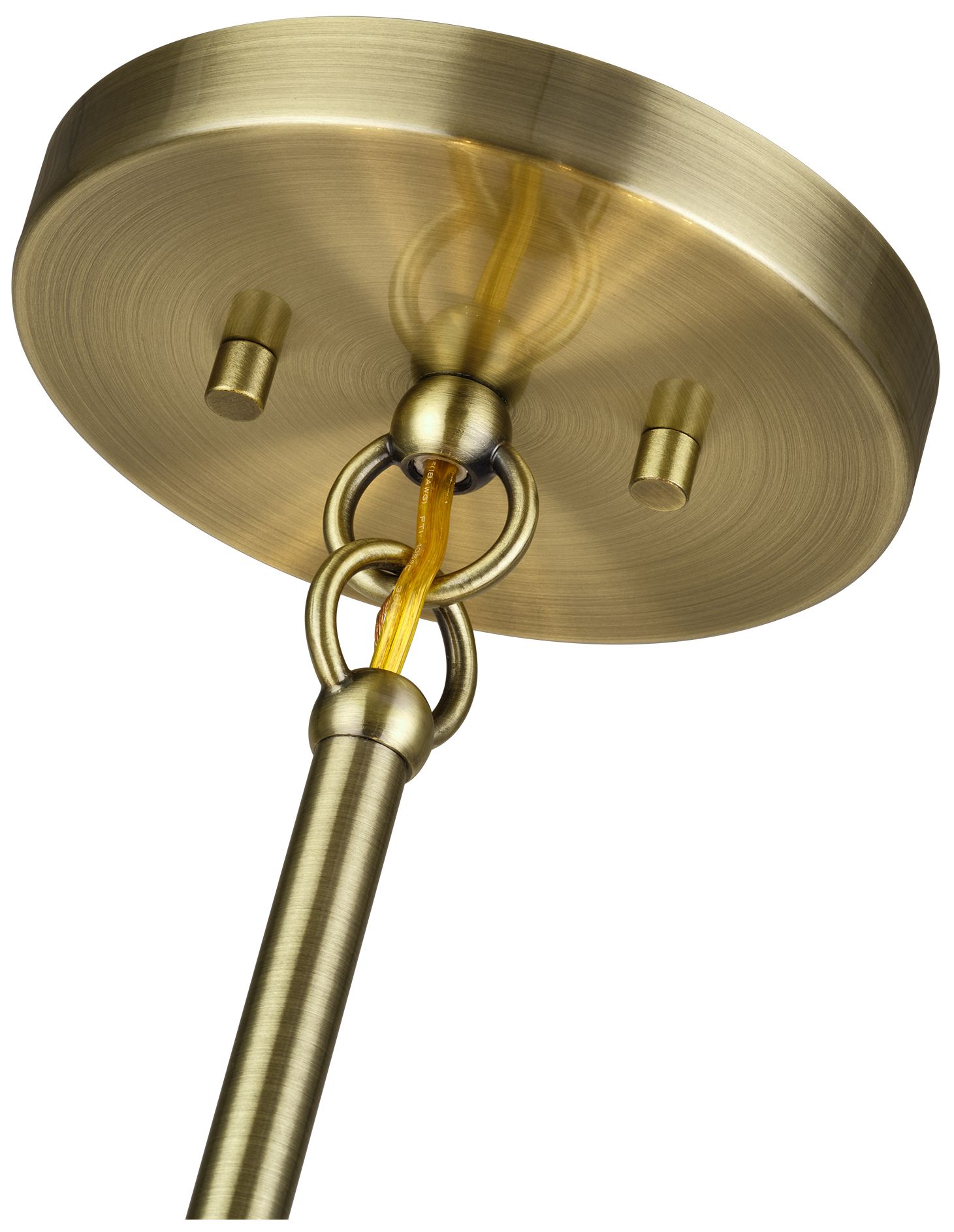 Image 7 Manorwood 5 Light Antique Brass Medium Pendant Chandelier more views