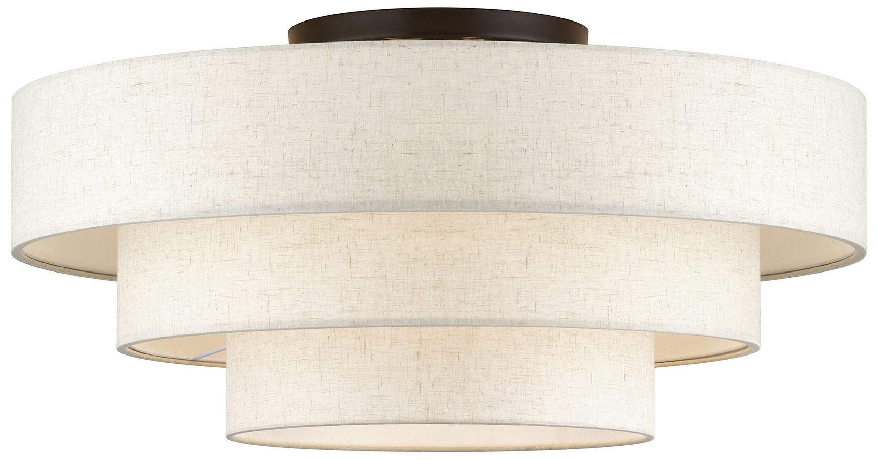 Image 2 Manorwood 5 Light English Bronze Extra Large Semi-Flush