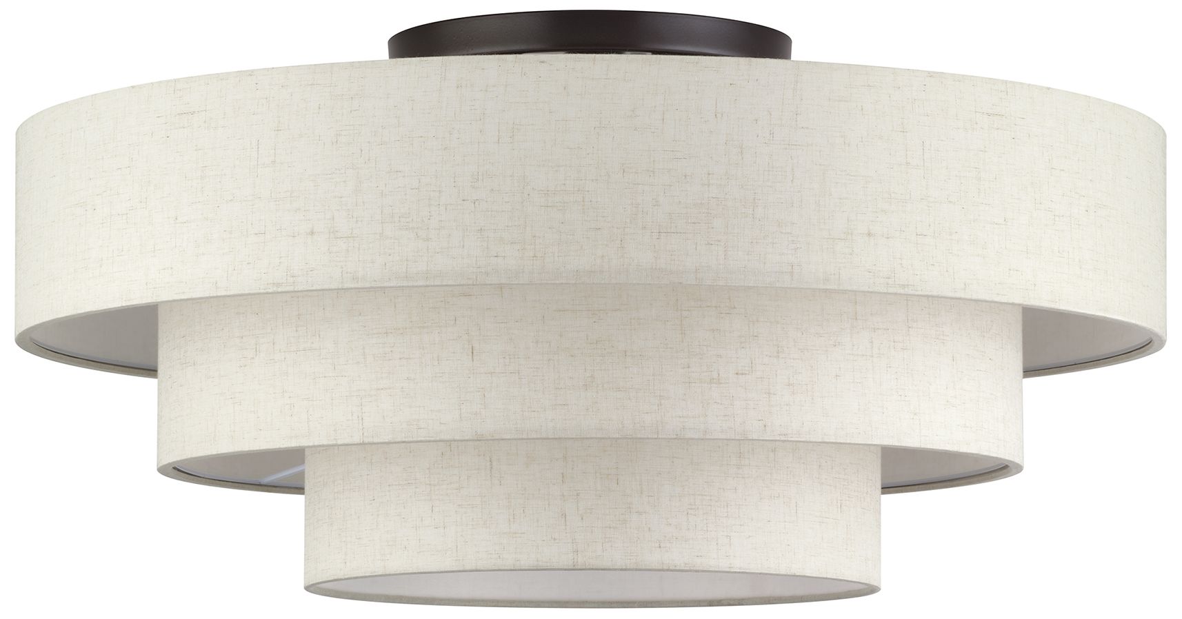 Image 3 Manorwood 5 Light English Bronze Extra Large Semi-Flush more views