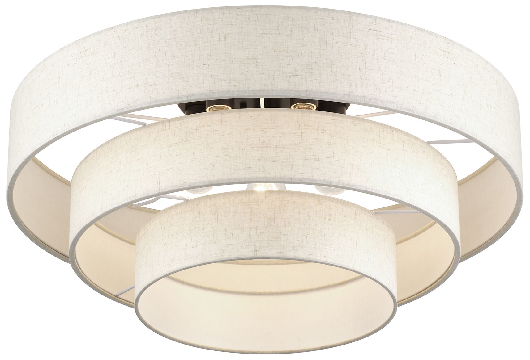 Image 6 Manorwood 5 Light English Bronze Extra Large Semi-Flush more views