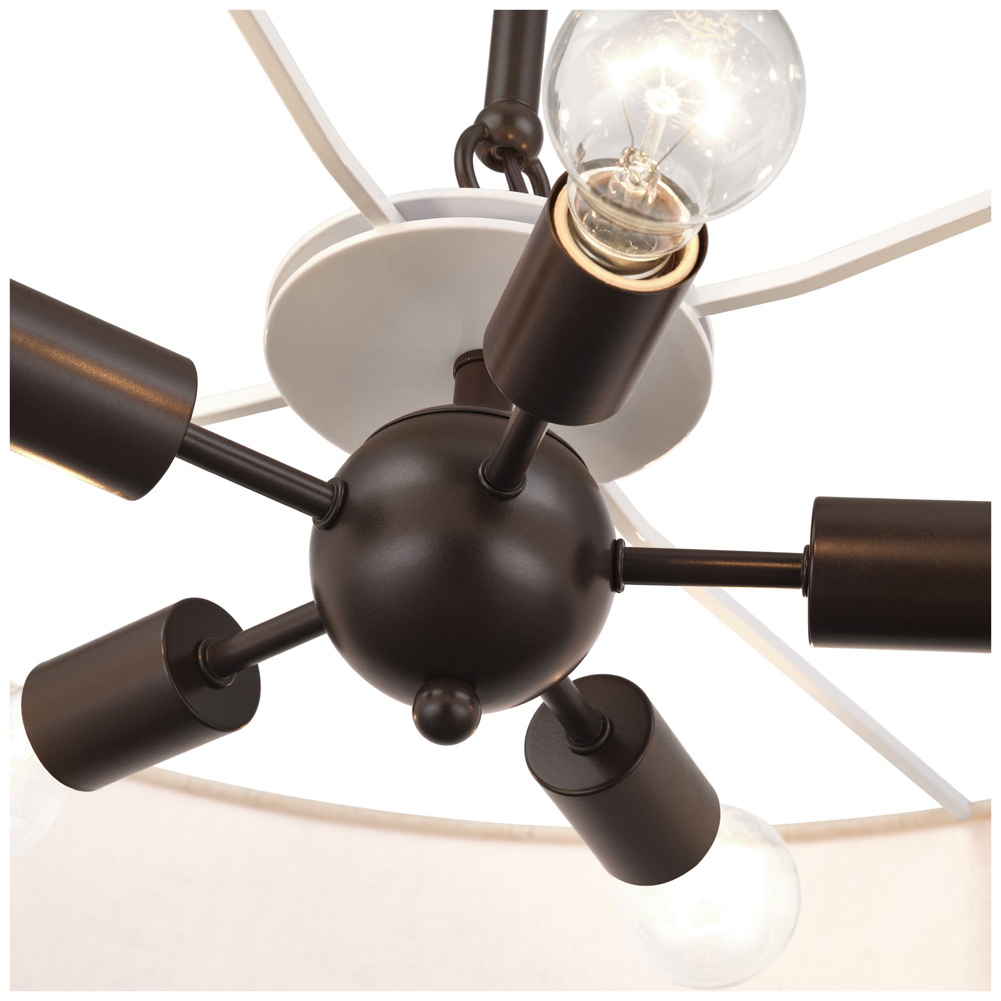 Image 6 Manorwood 5 Light English Bronze Medium Pendant Chandelier more views