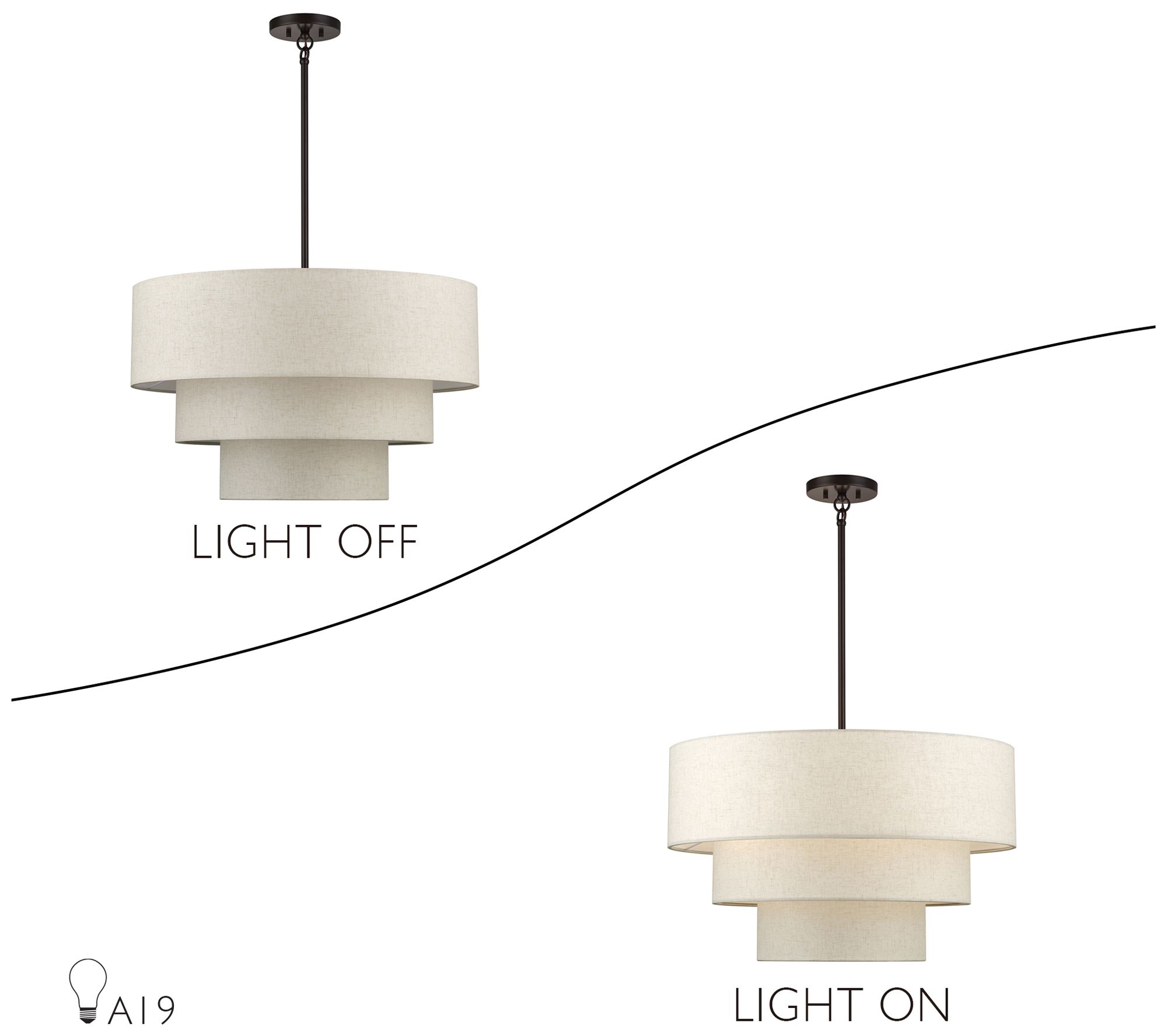 Manorwood 5 Light English Bronze Medium Pendant Chandelier