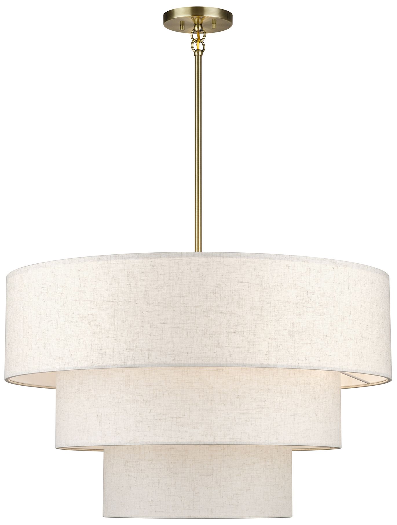 Manorwood 8 Light Antique Brass Large Pendant Chandelier