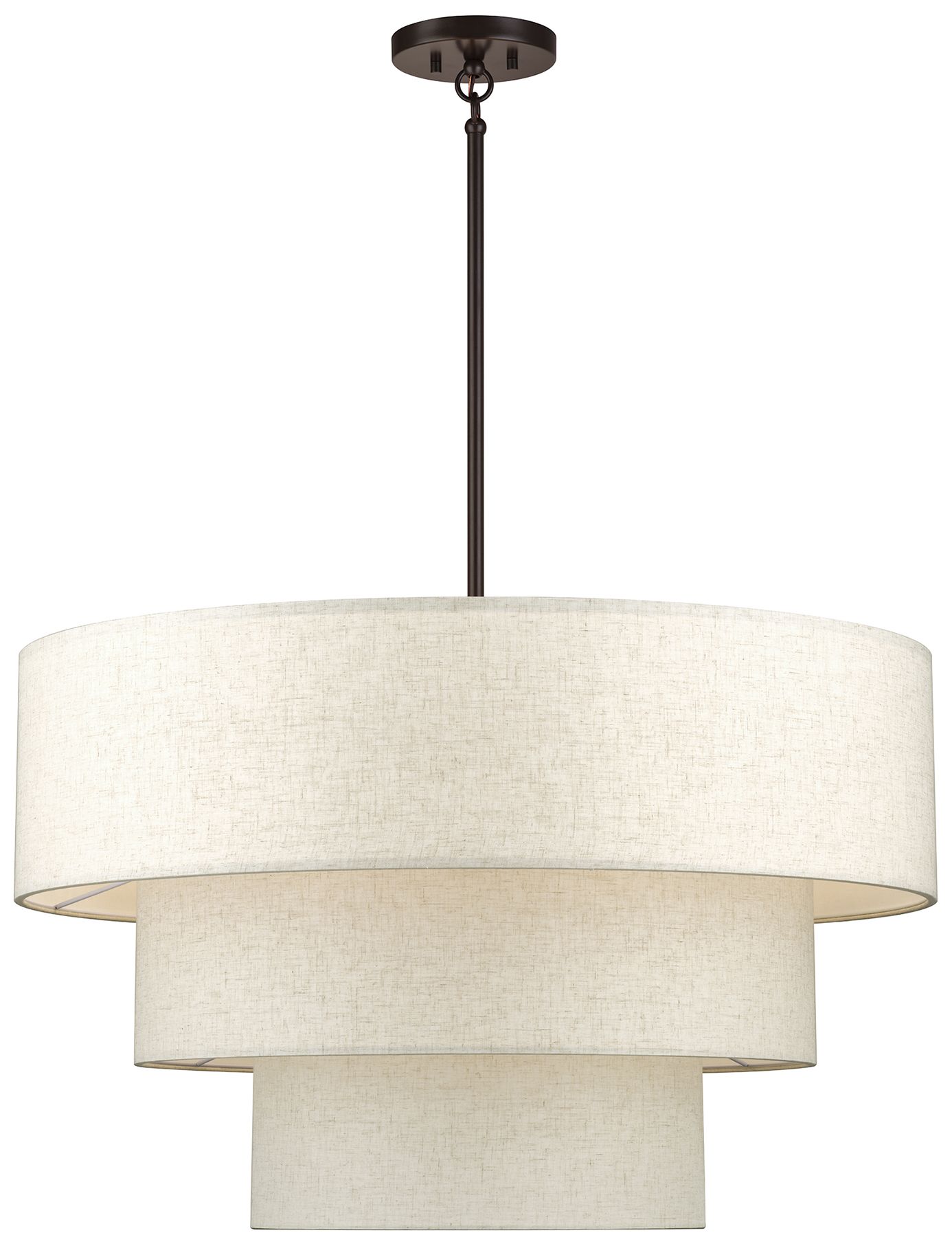 Manorwood 8 Light English Bronze Large Pendant Chandelier