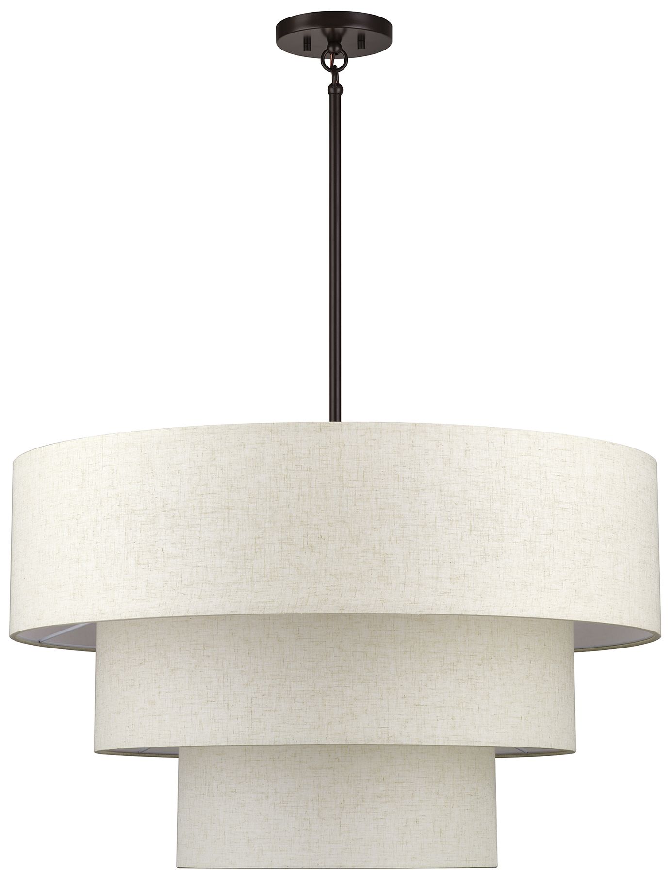 Image 3 Manorwood 8 Light English Bronze Large Pendant Chandelier more views
