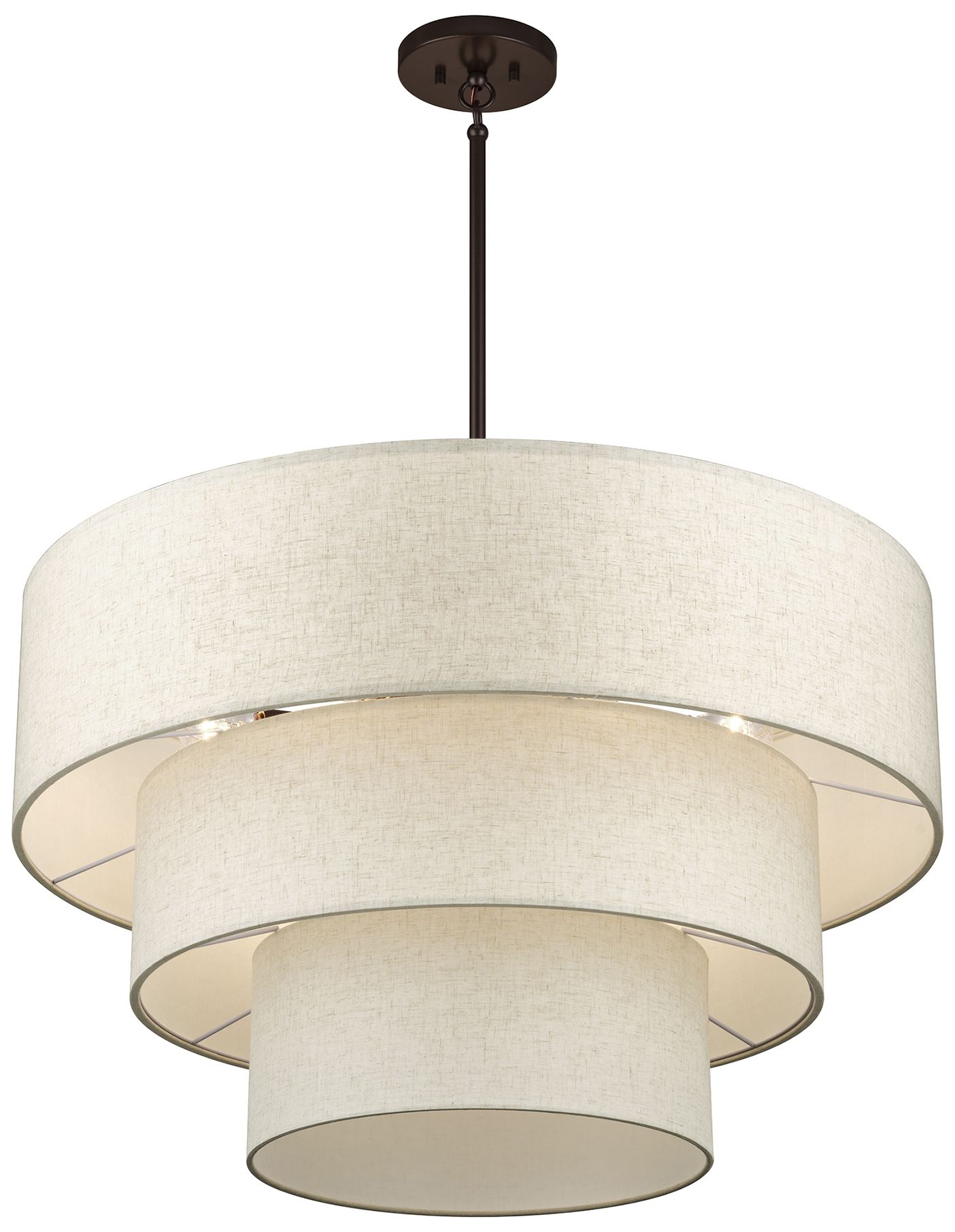 Image 6 Manorwood 8 Light English Bronze Large Pendant Chandelier more views