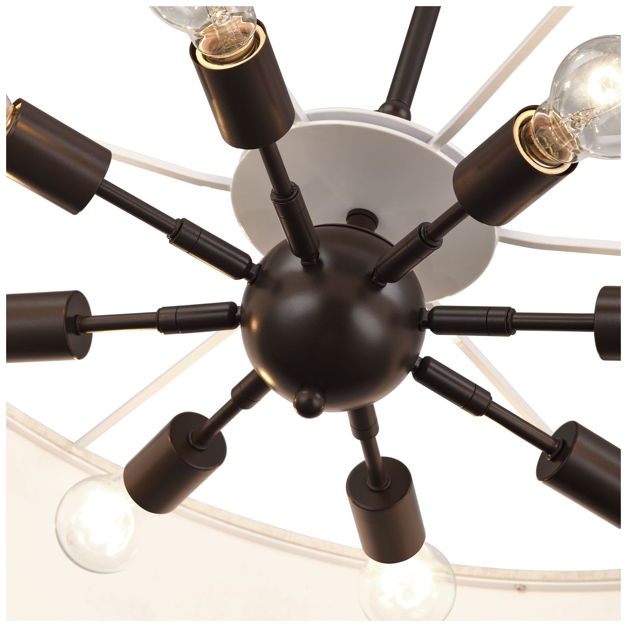 Manorwood 8 Light English Bronze Large Pendant Chandelier