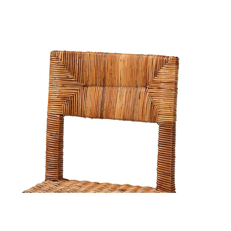 Image 3 Manrico Natural Brown Rattan Dining Chairs Set of 2 more views