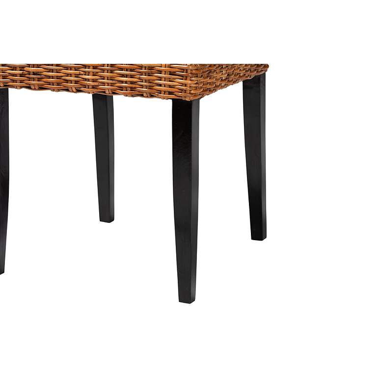 Image 4 Manrico Natural Brown Rattan Dining Chairs Set of 2 more views