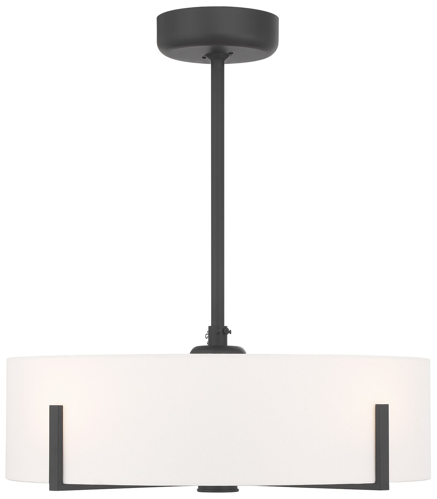 Thumbnail1 of Mansell 4-Light Fan D'Lier in Matte Black (Fandelier)