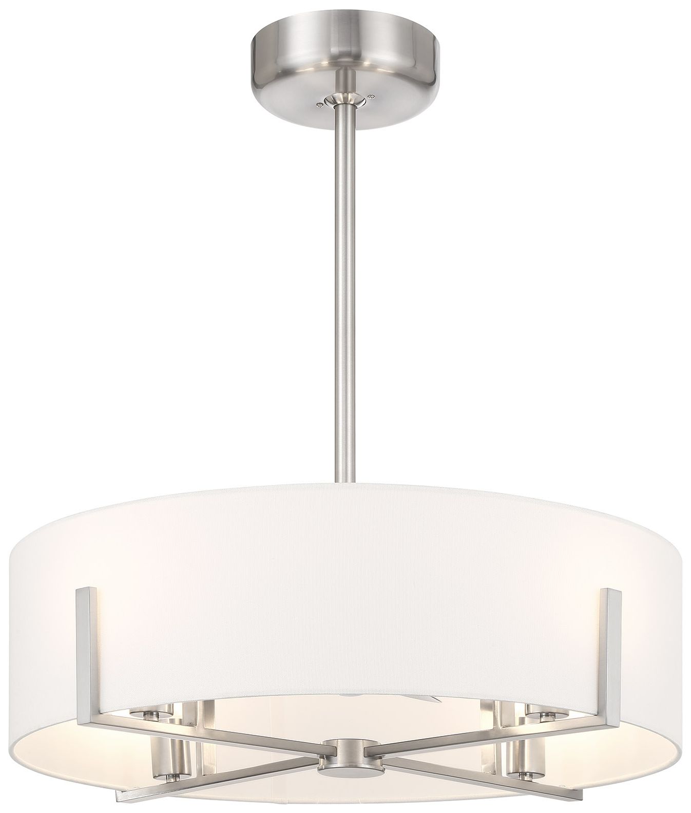 Image 3 Mansell 4-Light Fan D'Lier in Satin Nickel more views