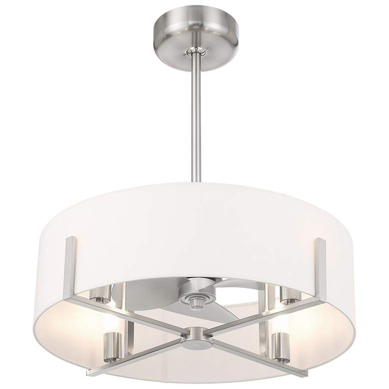 Image 4 Mansell 4-Light Fan D'Lier in Satin Nickel more views