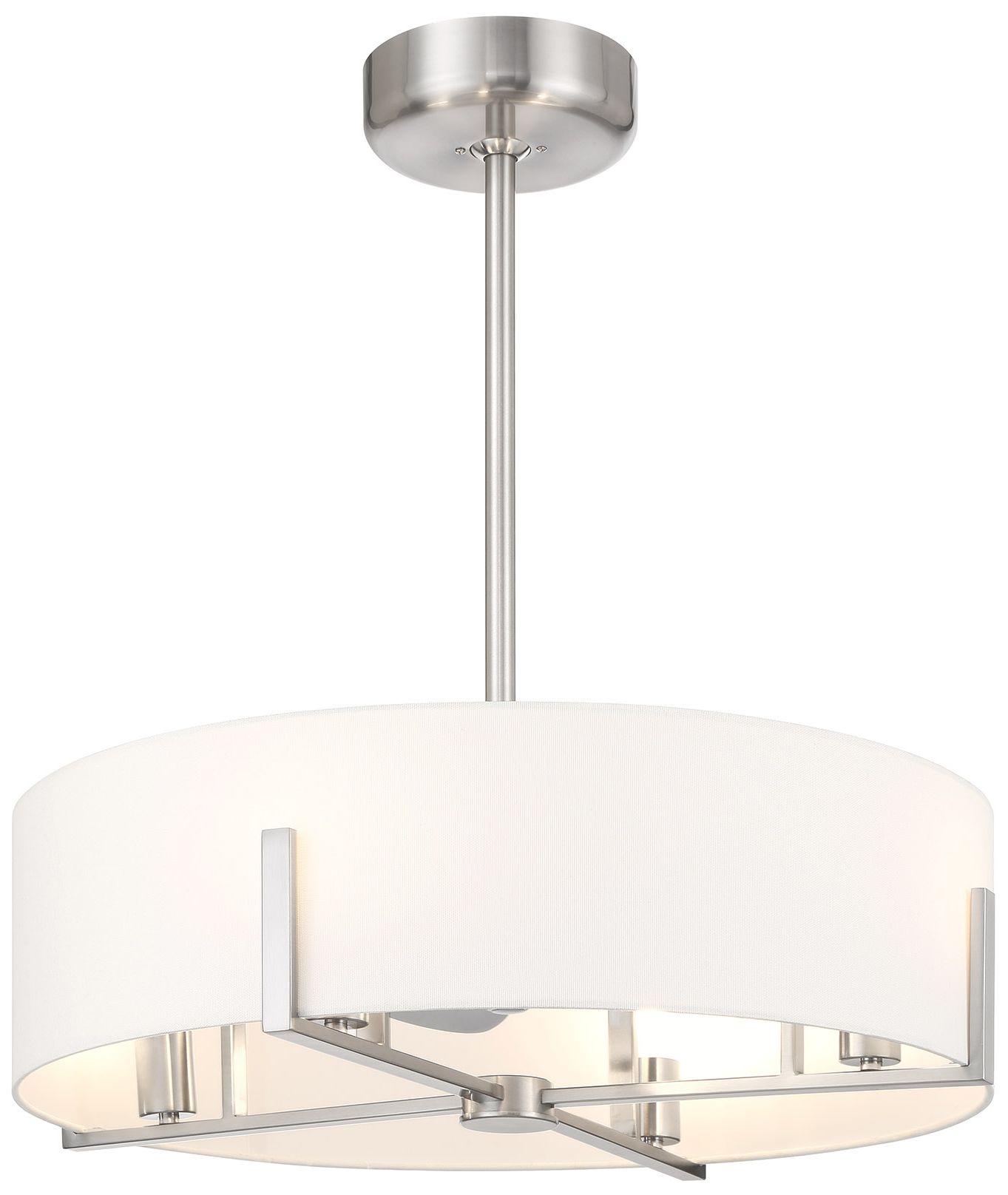 Image 5 Mansell 4-Light Fan D'Lier in Satin Nickel more views