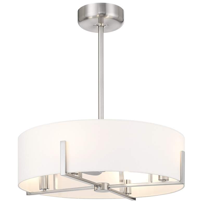 Image 5 Mansell 4-Light Fan D'Lier in Satin Nickel more views