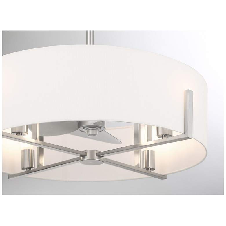 Image 7 Mansell 4-Light Fan D'Lier in Satin Nickel more views