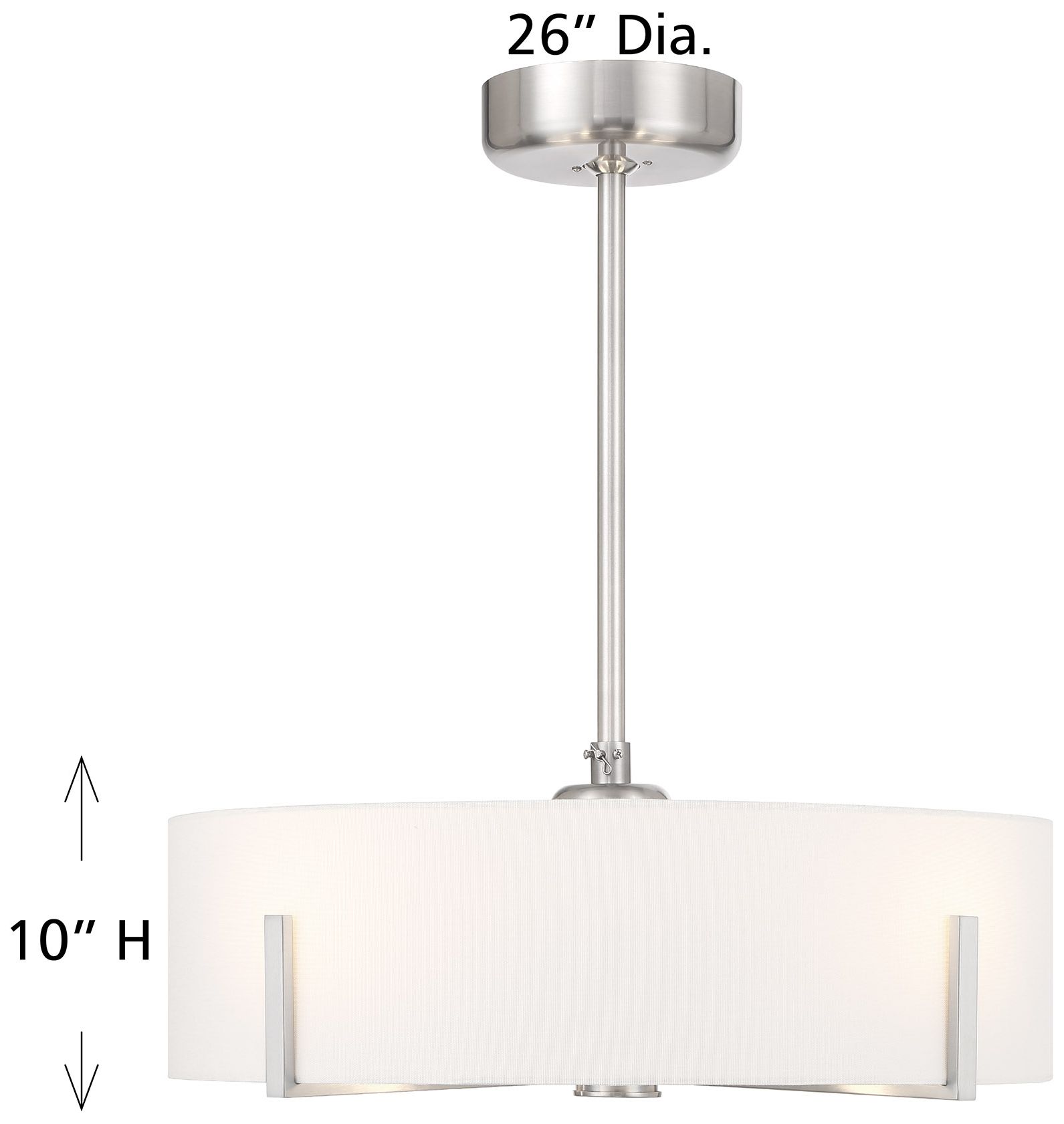 Mansell 4-Light Fan D'Lier in Satin Nickel