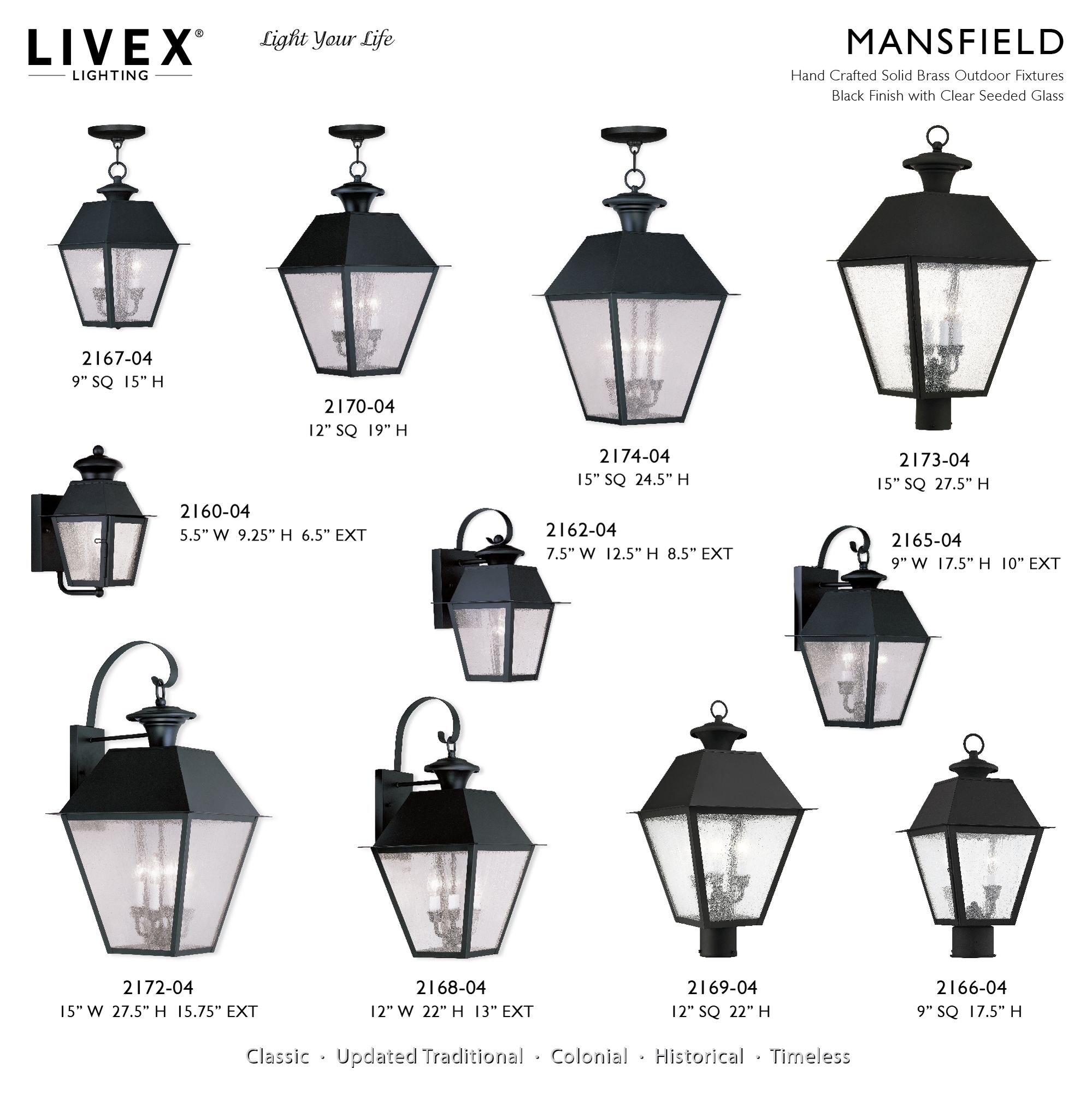 Image 4 Mansfield 1 Light Black Outdoor Wall Lantern more views