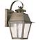 Mansfield 12 1/2" High Vintage Pewter Outdoor Wall Light