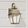 Mansfield 12 1/2" High Vintage Pewter Outdoor Wall Light in scene