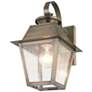 Mansfield 12 1/2" High Vintage Pewter Outdoor Wall Light in scene