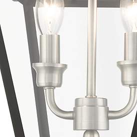 Image5 of Mansfield 15" High Black 2-Light Outdoor Hanging Light more views