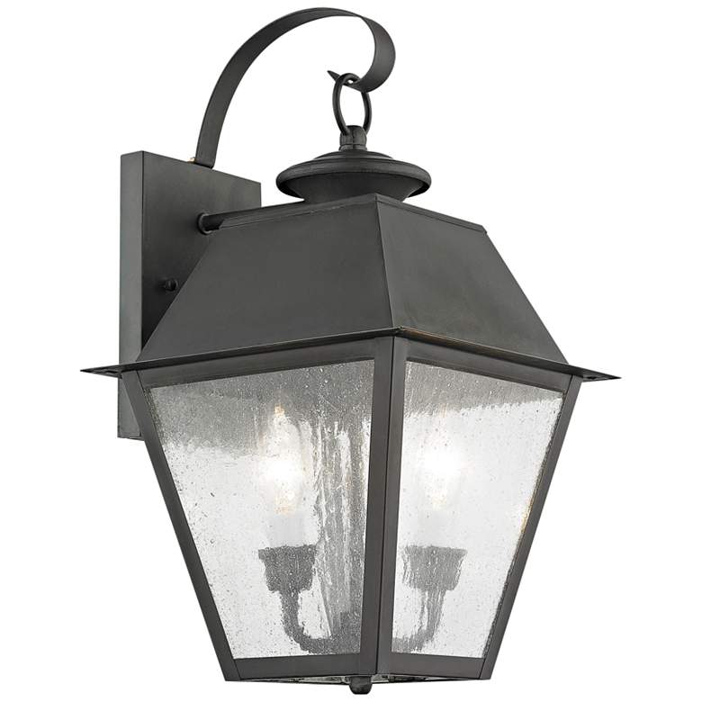 Image 2 Mansfield 16 1/2" High Black Outdoor Wall Light