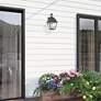 3_Mansfield 16 1/2" High Charcoal 2-Light Outdoor Wall Lantern more views
