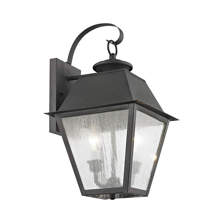 Image 4 Mansfield 16 1/2" High Charcoal 2-Light Outdoor Wall Lantern more views