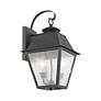 4_Mansfield 16 1/2" High Charcoal 2-Light Outdoor Wall Lantern more views