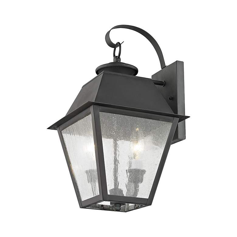 Image 6 Mansfield 16 1/2" High Charcoal 2-Light Outdoor Wall Lantern more views