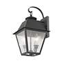 6_Mansfield 16 1/2" High Charcoal 2-Light Outdoor Wall Lantern more views