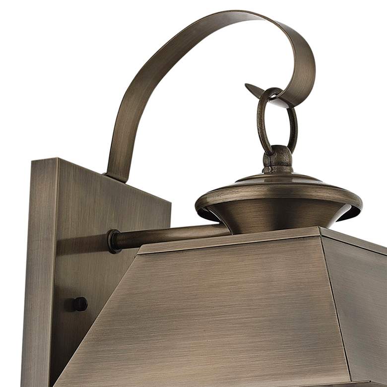Image 4 Mansfield 16 1/2"H Vintage Pewter 2-Light Outdoor Wall Light more views