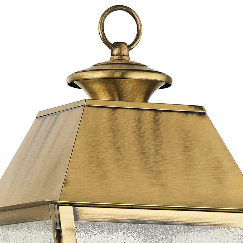 Image 3 Mansfield 17 1/2"H Antique Brass 2-Light Outdoor Post Light more views