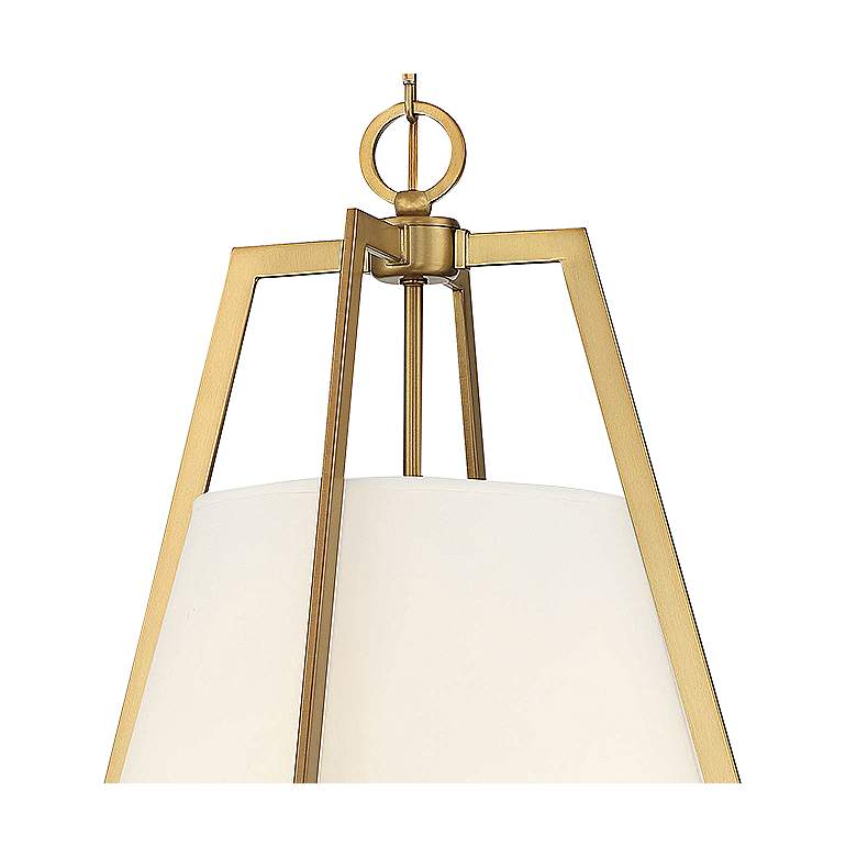 Image 2 Mansfield 18 inch Wide Warm Brass Pendant Light more views