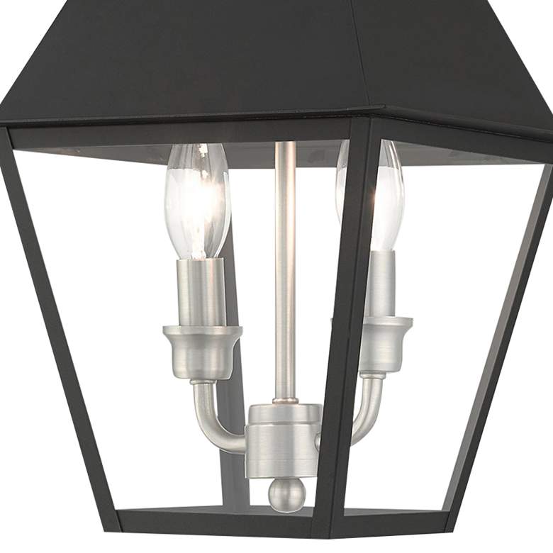 Image 4 Mansfield 2 Light Black Outdoor Pendant Lantern more views