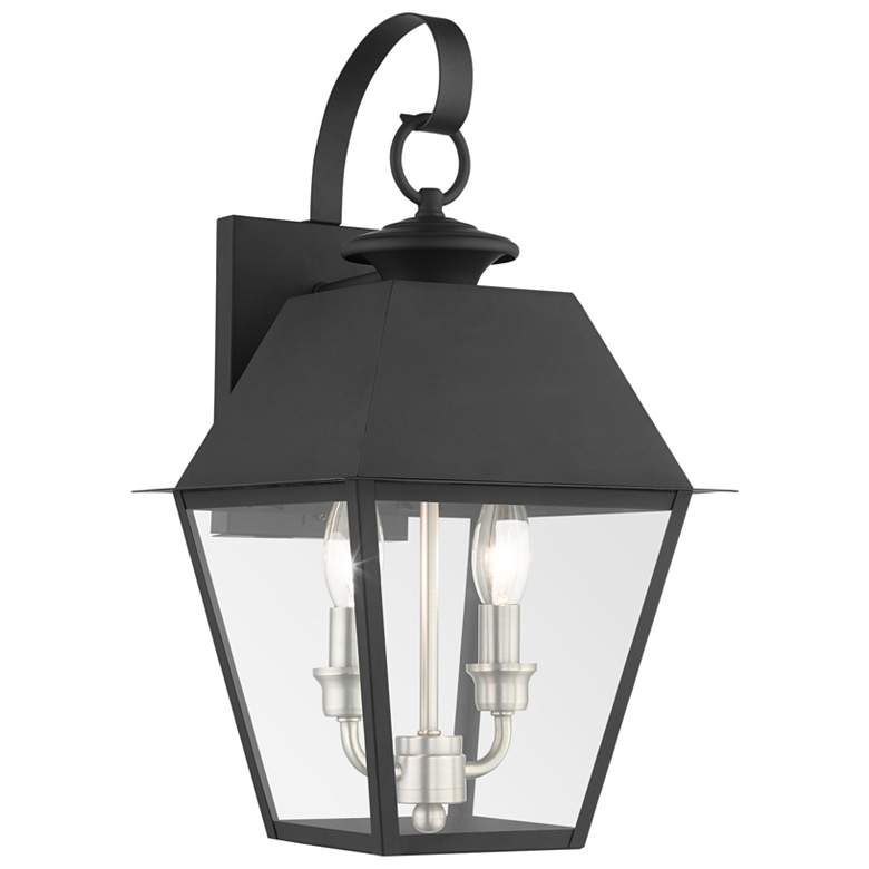 Image 1 Mansfield 2 Light Black Outdoor Wall Lantern