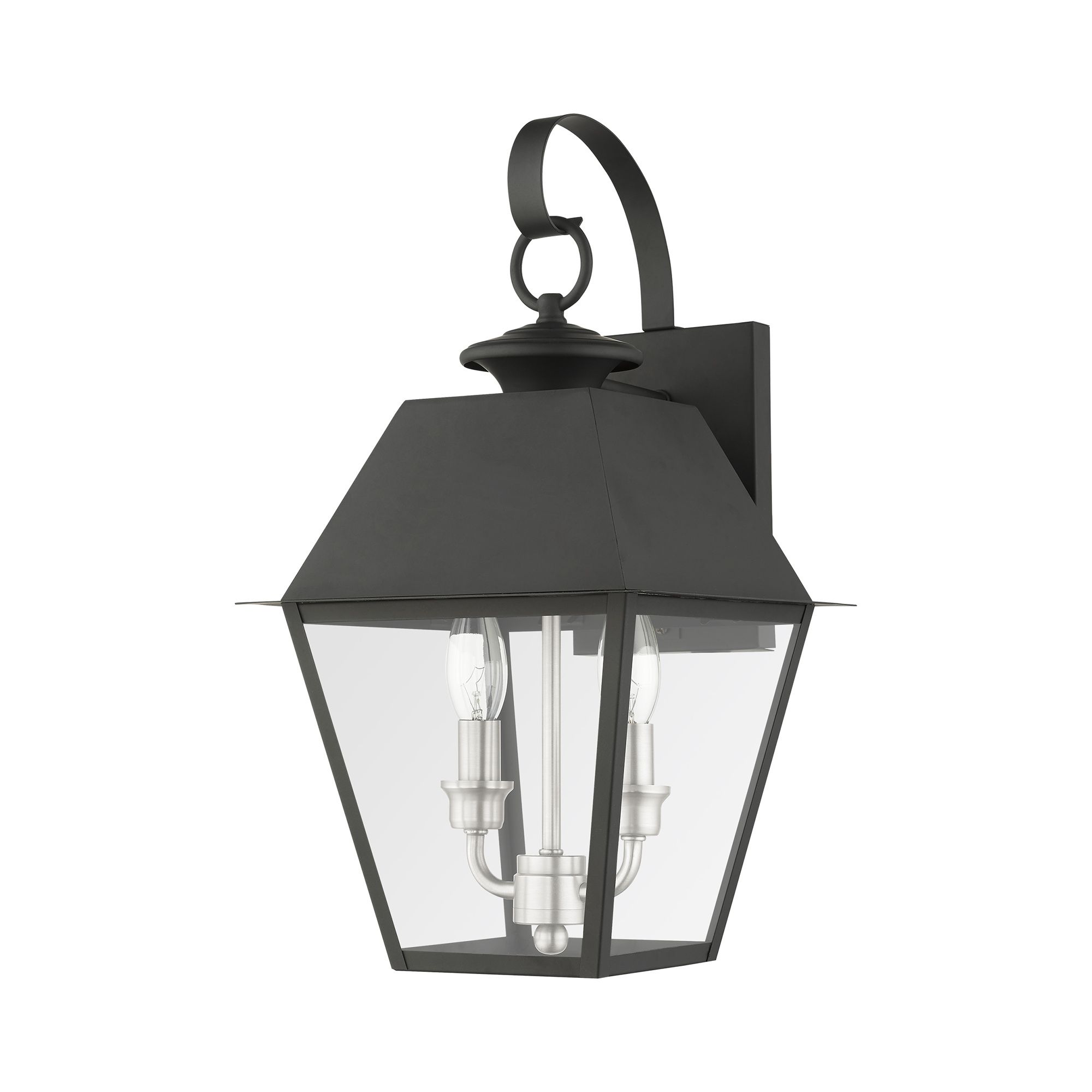 Image 4 Mansfield 2 Light Black Outdoor Wall Lantern more views