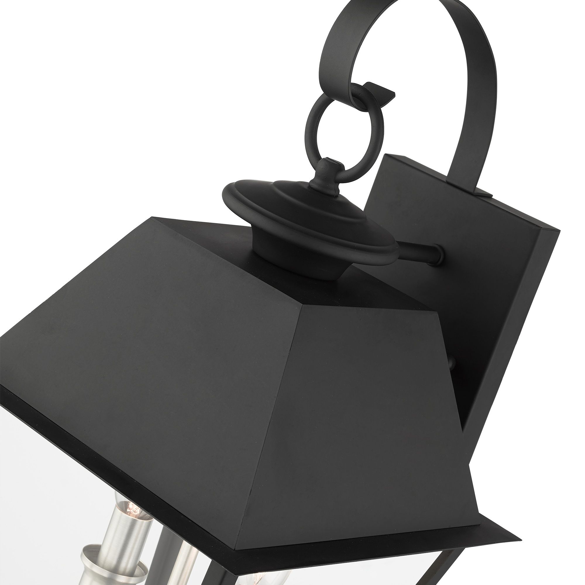 Mansfield 2 Light Black Outdoor Wall Lantern