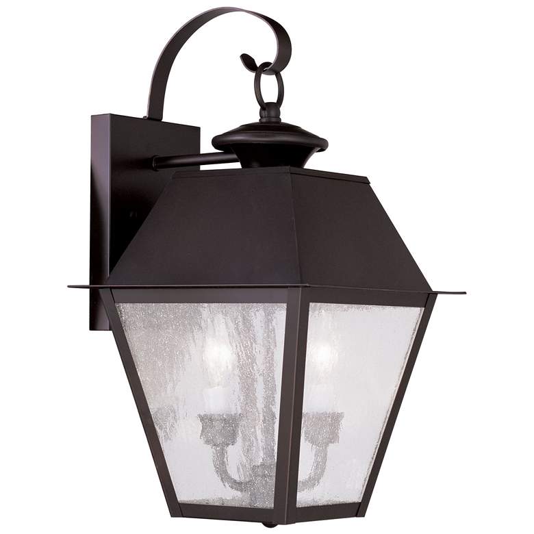 Image 1 Mansfield 2 Light Bronze Outdoor Wall Lantern