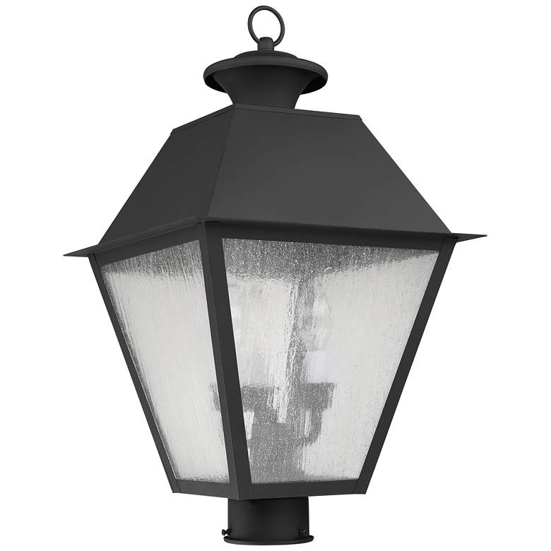 Image 1 Mansfield 20" High Black Outdoor Post Mount