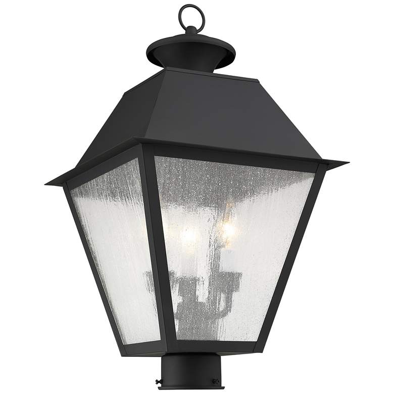 Image 3 Mansfield 20" High Black Outdoor Post Mount more views