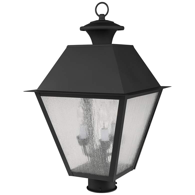 Image 4 Mansfield 20" High Black Outdoor Post Mount more views