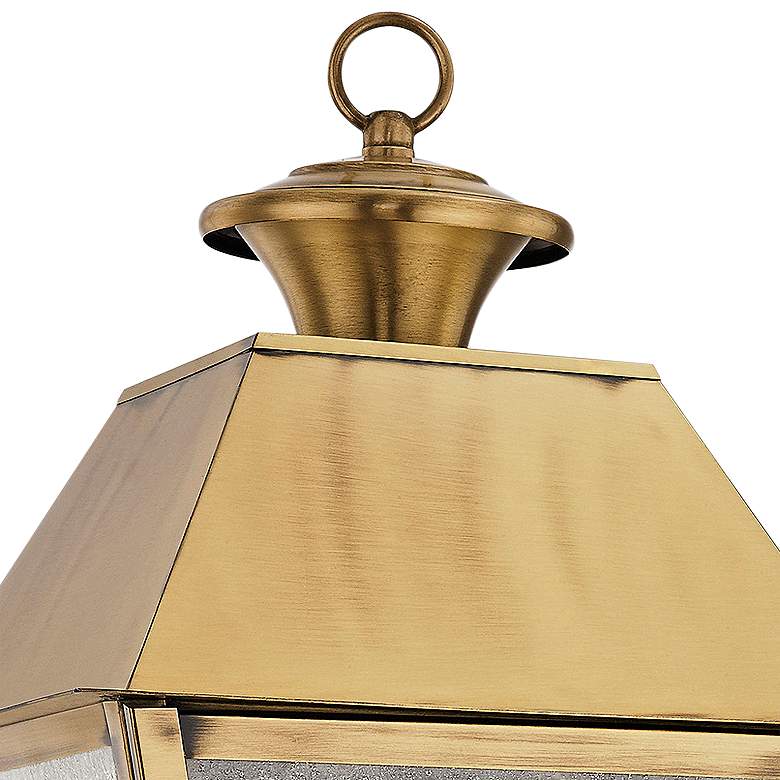 Image 3 Mansfield 22" High Antique Brass 3-Light Outdoor Post Light more views
