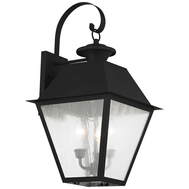 Image 1 Mansfield 22 inch High Black Outdoor Wall Light