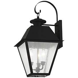 Image3 of Mansfield 22" High Black Outdoor Wall Light more views