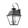 5_Mansfield 23 1/2" High Charcoal 3-Light Outdoor Wall Lantern more views